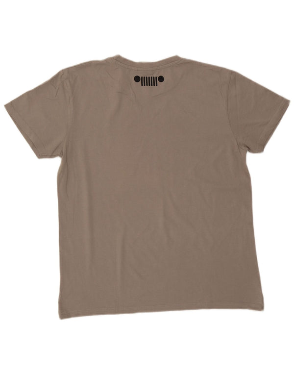 T-shirt grafica da uomo Jeep Top XL Grigia
