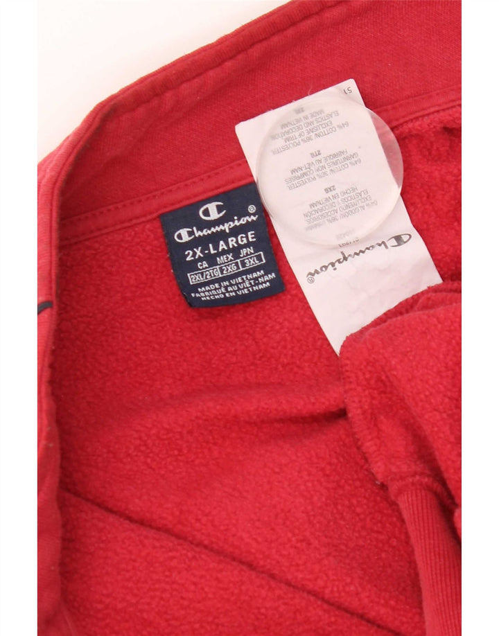 Giacca da tuta da uomo Champion 2XL Rosso Cotone