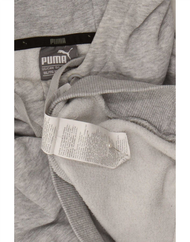 Felpa con cappuccio da uomo Puma 2XL in cotone grigio