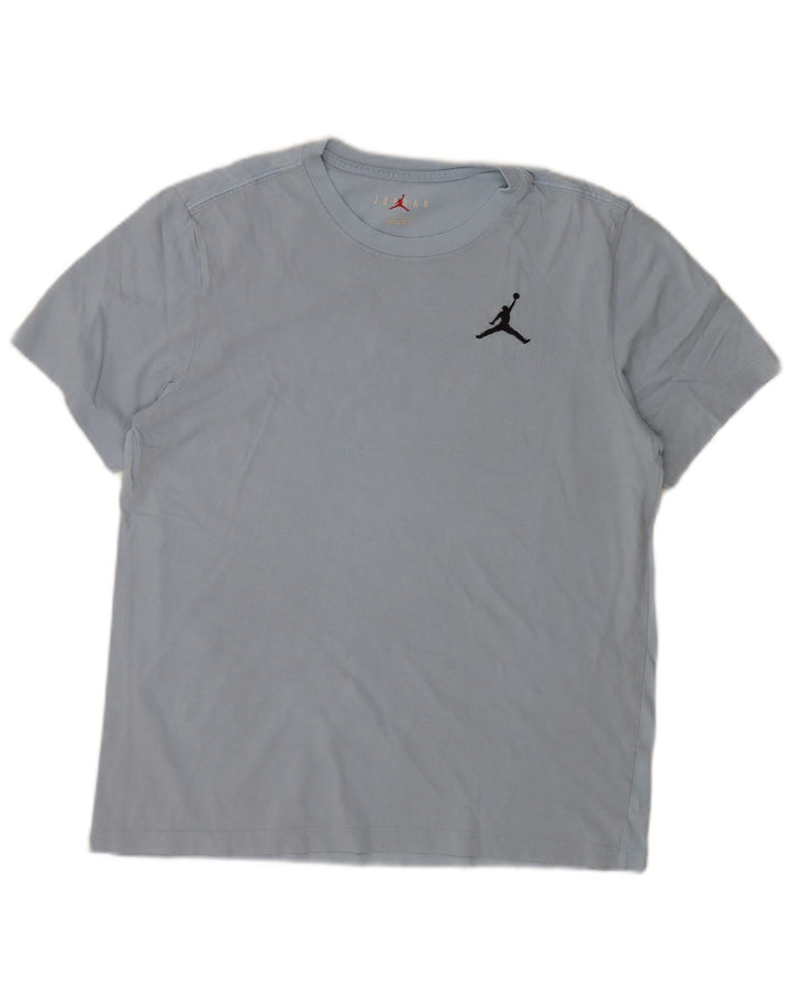 T-shirt Jordan da uomo grande in cotone blu