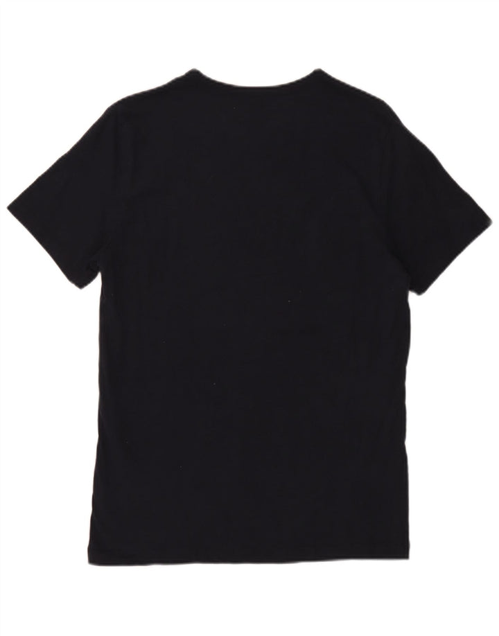 T-shirt da uomo Reiss Top piccola in cotone nero