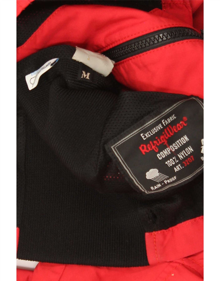 Giubbotto bomber da uomo Refrigiwear UK 38 nylon color block rosso medio