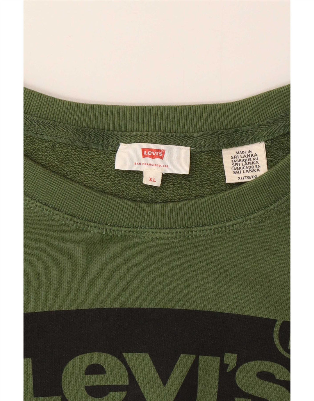 Felpa grafica da donna Levi's UK 18 XL Verde