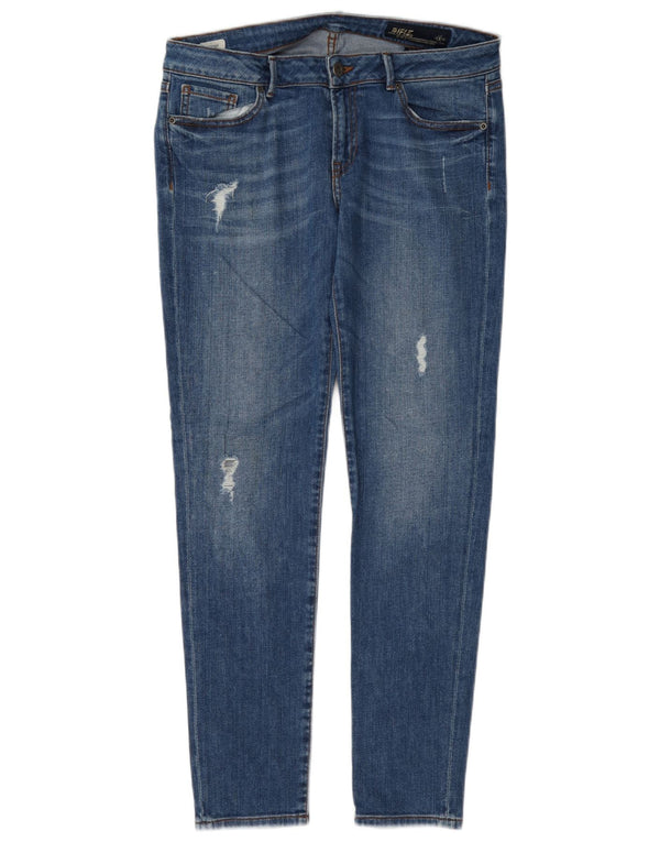 Jeans skinny effetto consumato da donna Rifle W31 L29 Blu