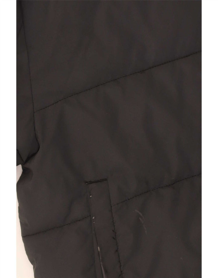 Giacca imbottita oversize con cappuccio da donna Ellesse UK 8 piccola in nylon nero