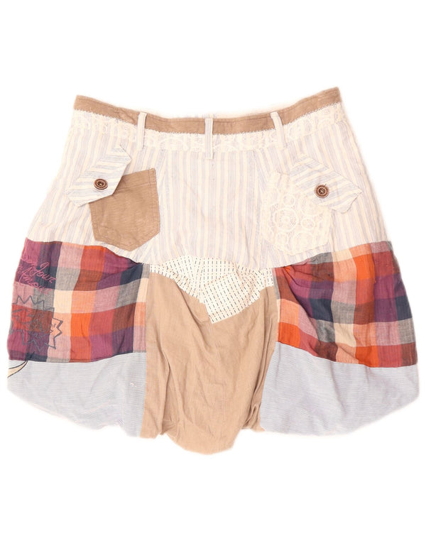 Gonna a palloncino da donna DESIGUAL EU 36 piccola W30 patchwork multicolore