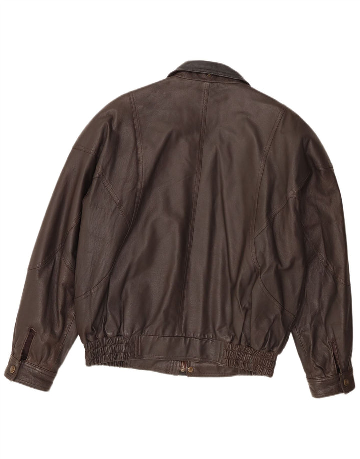 Giacca in pelle da uomo Fatigue UK 38 Pelle marrone medio