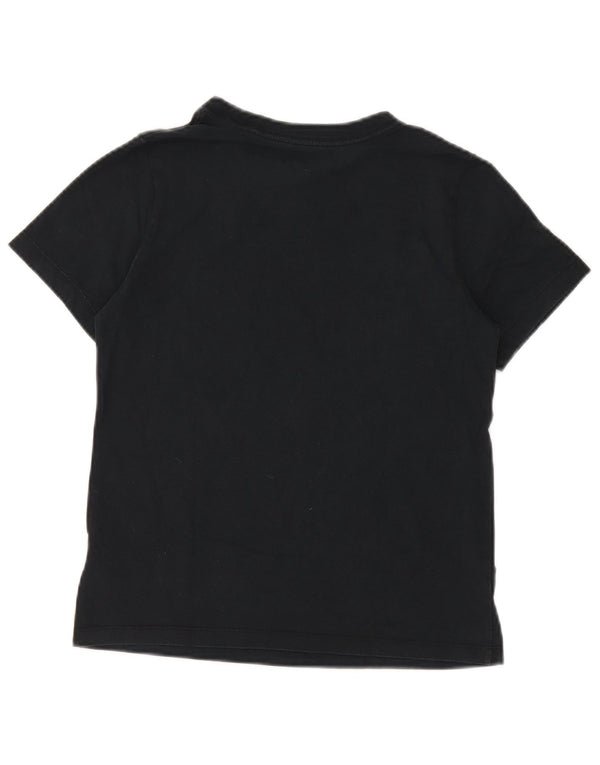 T-shirt grafica da donna Converse Top UK 10 piccola in cotone nero