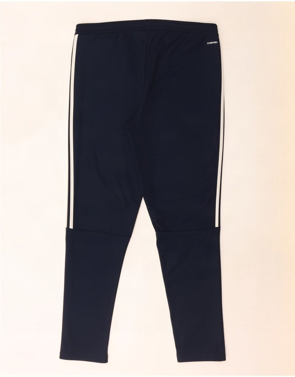 Pantaloni da tuta Adidas Aeroready da uomo medio poliestere blu navy