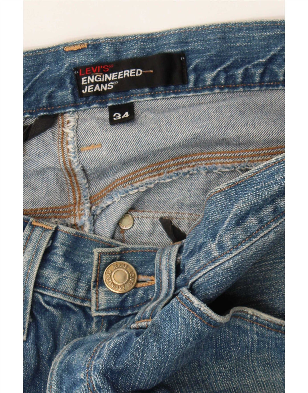 Jeans dritti da uomo Levi's W34 L28 Blu