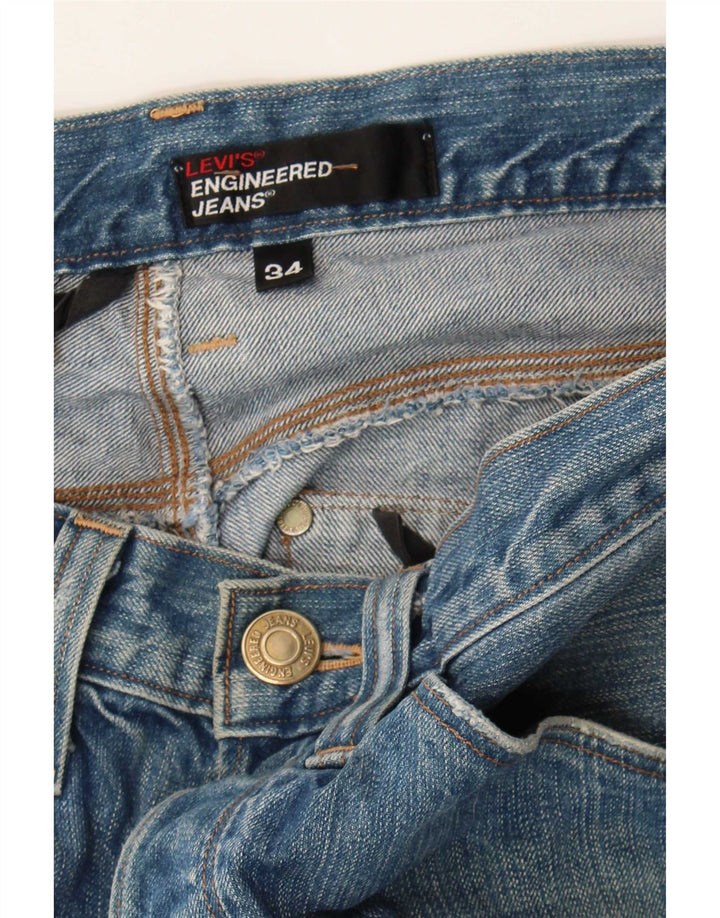 Jeans dritti da uomo Levi's W34 L28 Blu