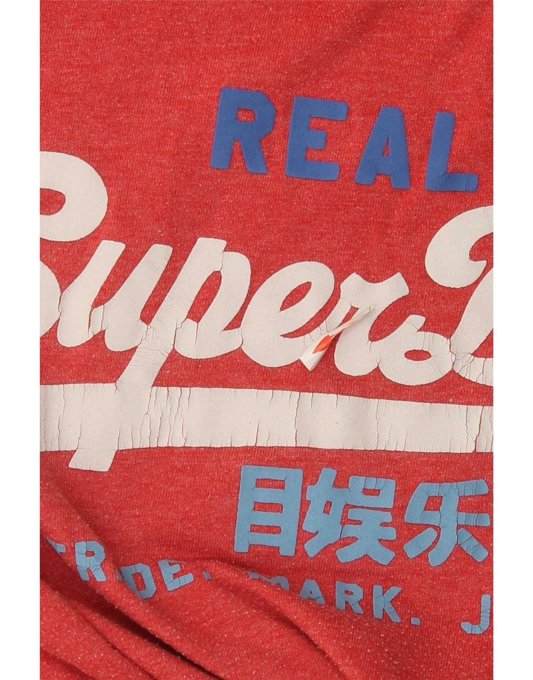 T-shirt grafica da uomo Superdry Top grande rosso in poliestere