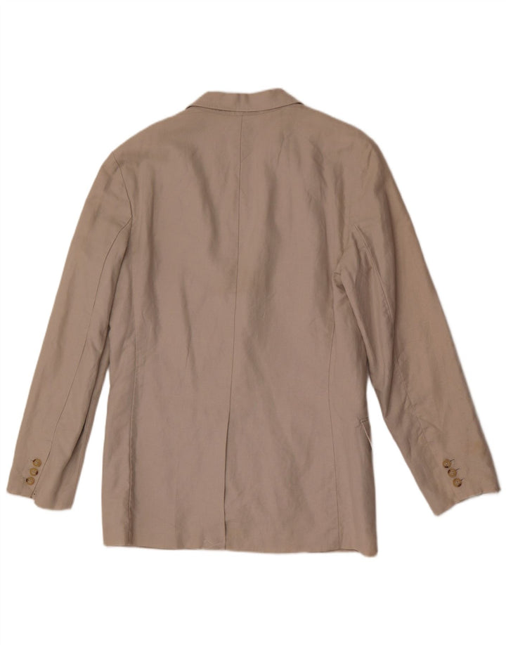 Giacca blazer da uomo a 2 bottoni Gap UK 38 Lino grigio medio