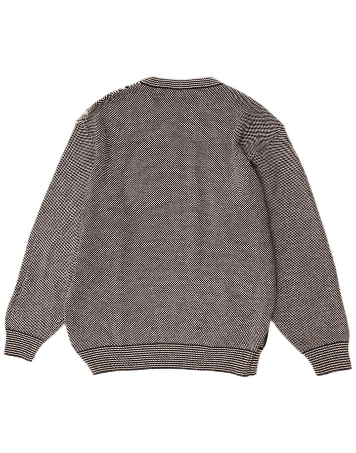 Maglione girocollo da uomo GARDEUR IT 48 Cotone geometrico grigio medio