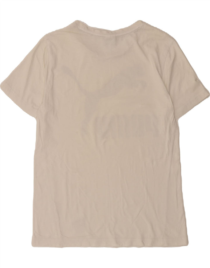 PUMA Mens Graphic T-Shirt Top Small White Vintage Puma and Second-Hand Puma from Messina Hembry 