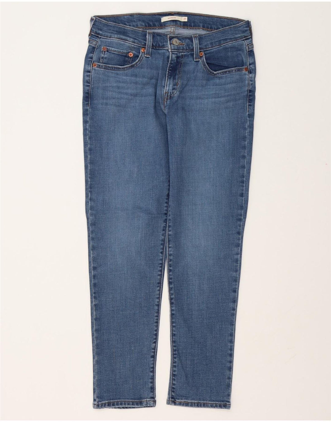 LEVI'S Jeans Boyfriend Slim da Donna W27 L27 Cotone Blu