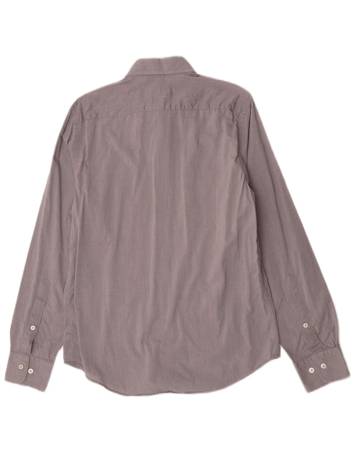 Camicia slim fit da uomo Marlboro Classics grigio medio