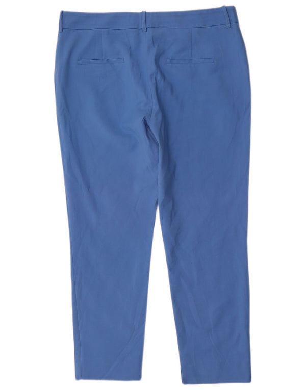 Pantaloni chino slim da donna Zara EU 44 XL W34 L28 cotone blu