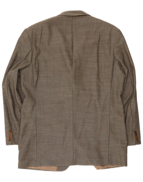 Giacca blazer da uomo a 3 bottoni Hugo Boss EU 54 2XL Lana vergine grigia