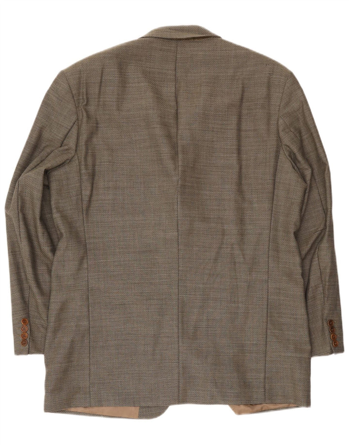 Giacca blazer da uomo a 3 bottoni Hugo Boss EU 54 2XL Lana vergine grigia