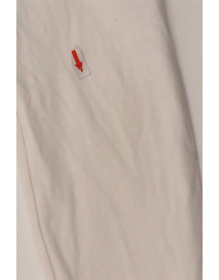 Felpa grafica da uomo Champion, maglione piccolo, cotone color block bianco