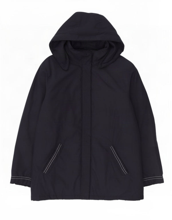 Giacca a vento con cappuccio da donna Marks & Spencer UK 20 2XL Blu navy