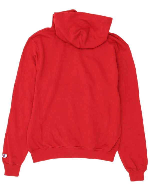 Felpa con cappuccio grafica Champion Denver da uomo, piccola, in cotone rosso