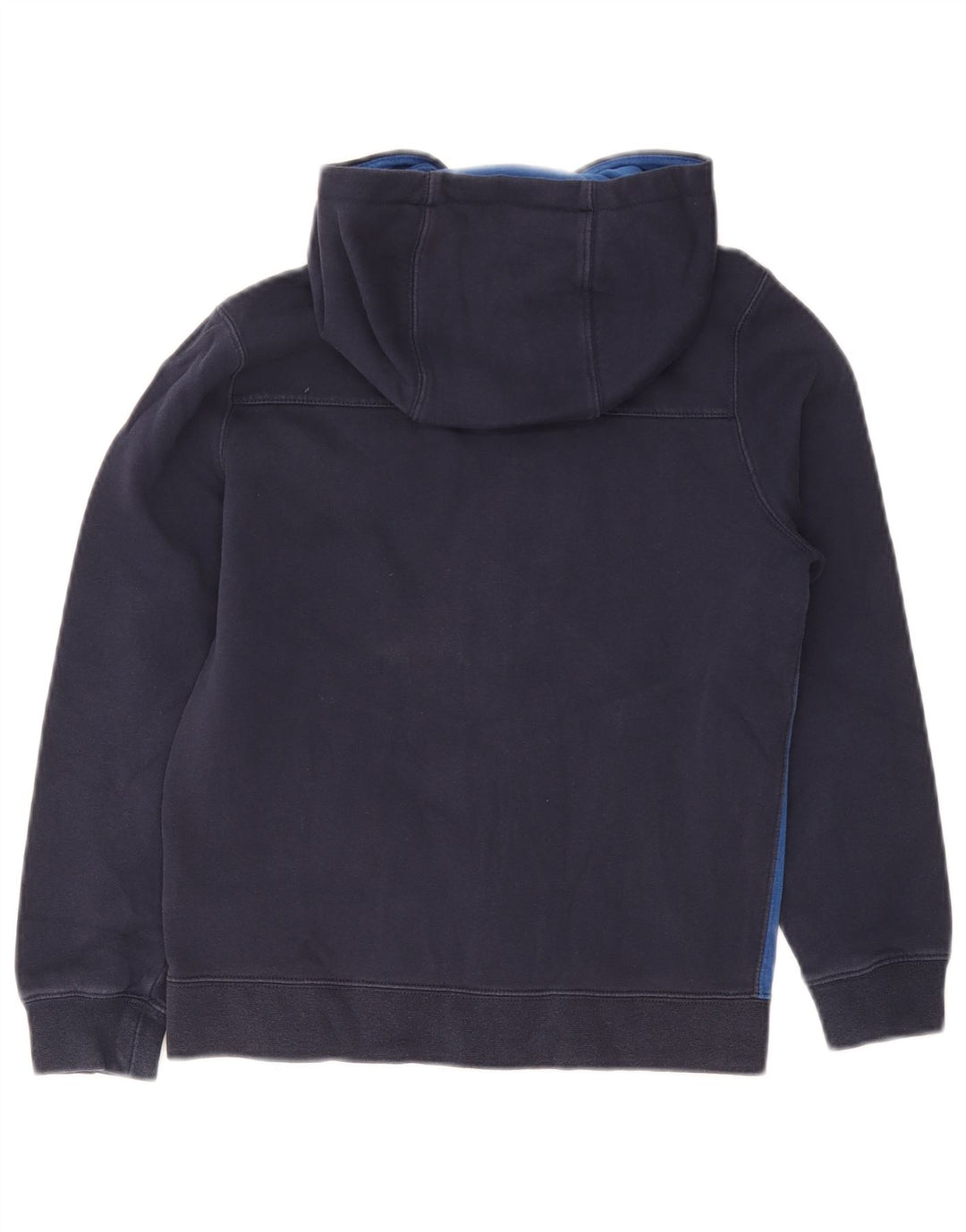 Felpa con cappuccio e zip Nike per ragazzi, 10-11 anni, color block blu navy medio