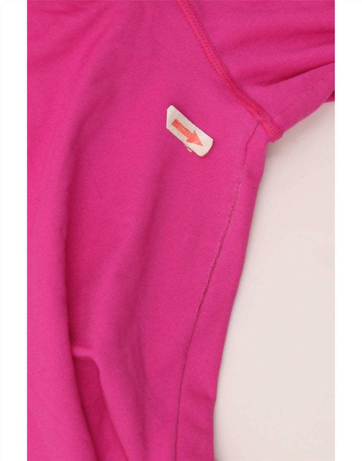 Pantaloni da tuta con grafica Asics da donna UK 12 Medium Pink Colourblock