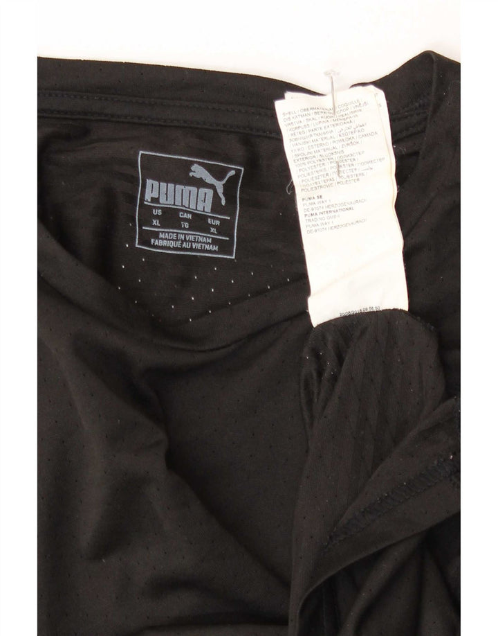 T-shirt da uomo Puma Top XL nera in poliestere