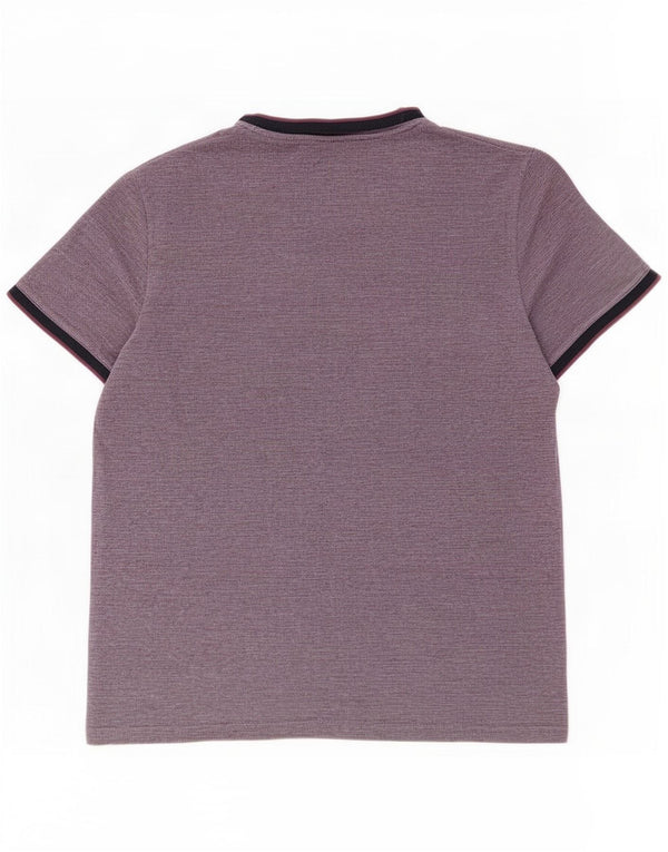 Ted Baker Mens T-Shirt Top Size 4 Large Purple Cotton
