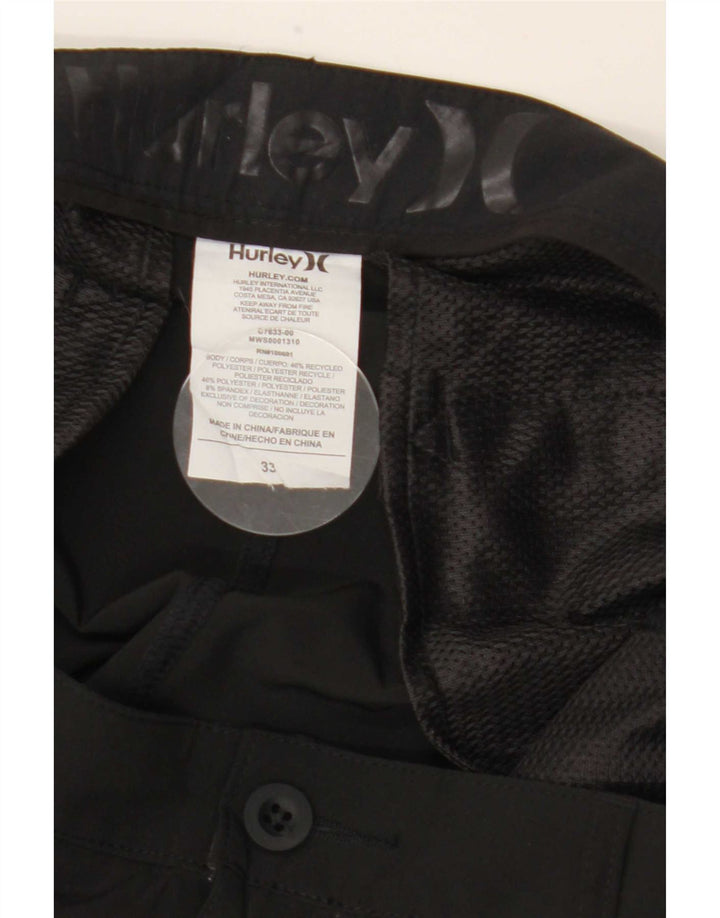Pantaloncini chino Hurley Phantom da uomo W33 medio nero in poliestere