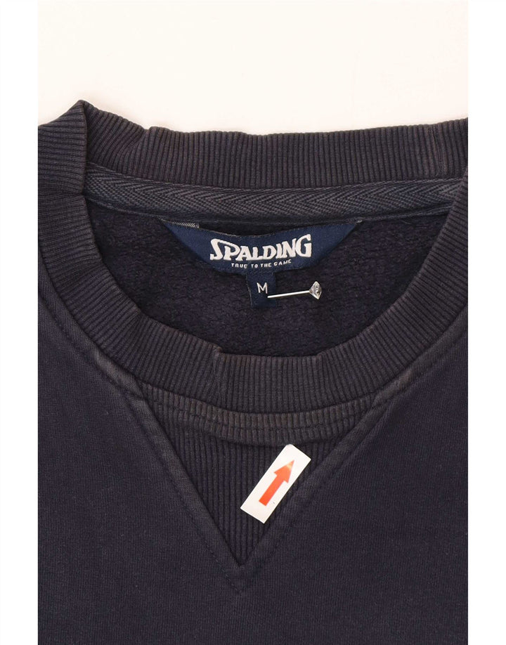 Felpa da uomo Spalding maglione medio blu navy