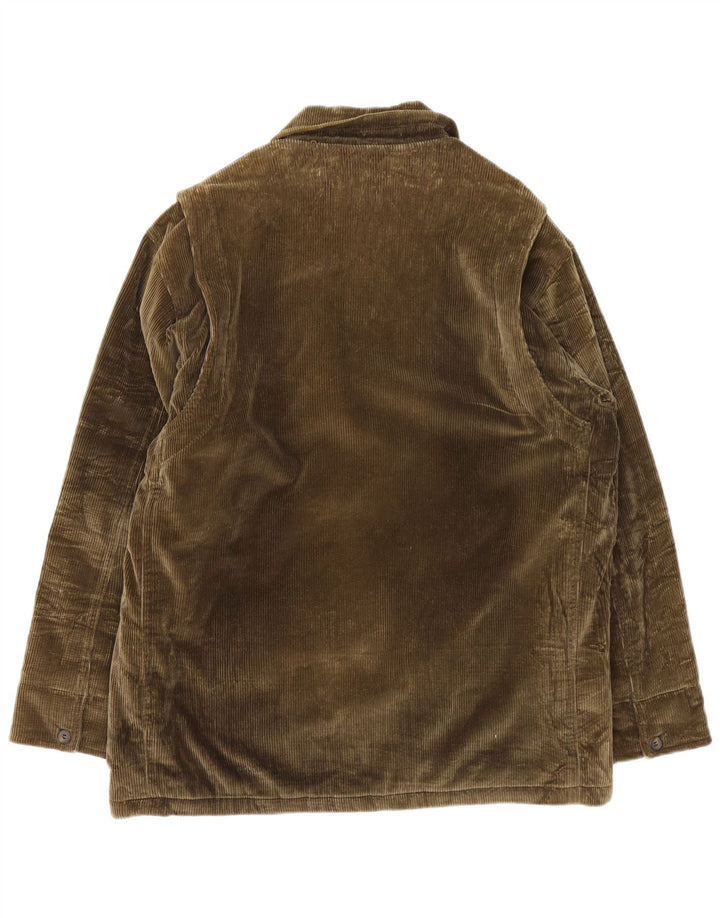 Giacca da uomo in velluto a coste Blu Nauta UK 42 XL cotone marrone