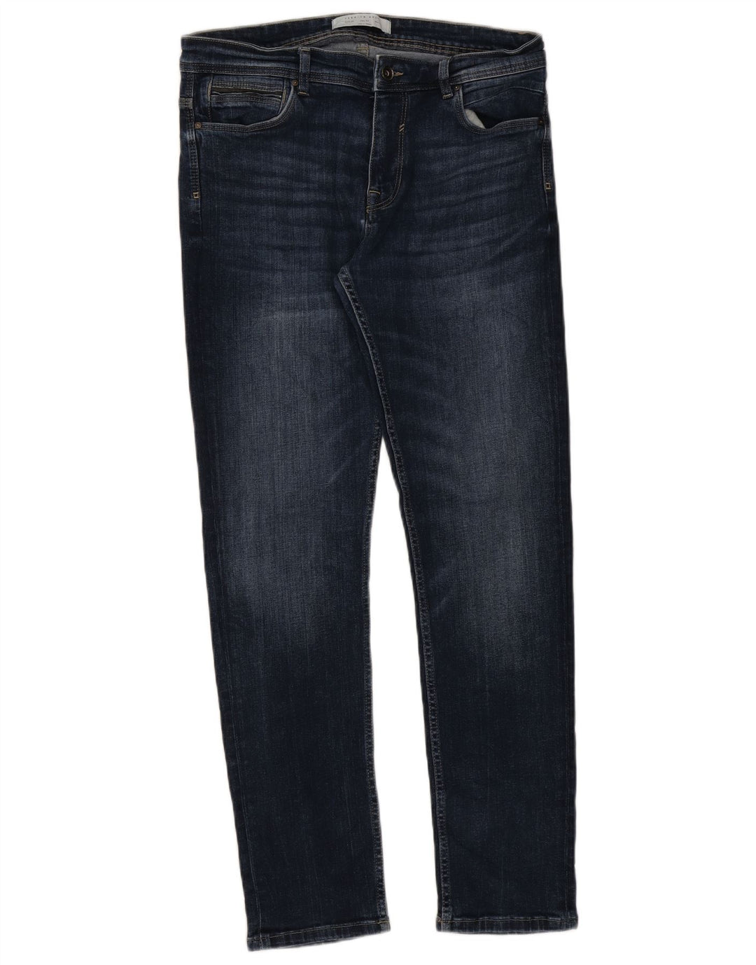 Jeans slim da uomo Zara EU 44 Large W34 L31 Blu