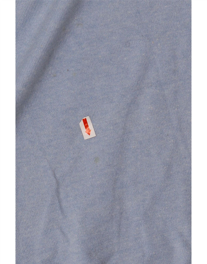 JACK & JONES Maglione da uomo con scollo a V grande in acrilico blu