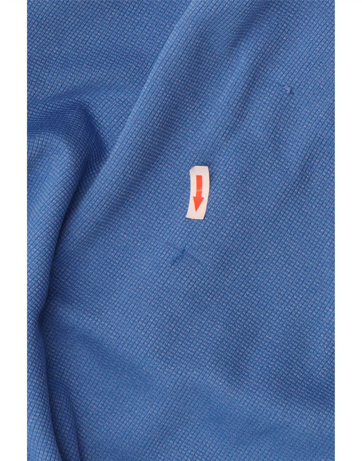 Felpa da uomo Under Armour con collo con zip, maglione, poliestere blu medio