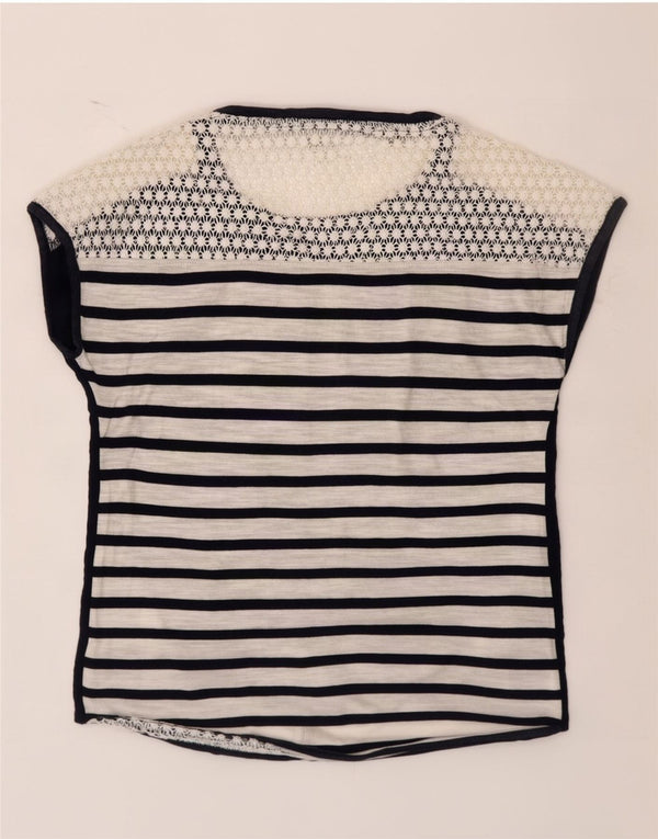 Camicetta da donna Tommy Hilfiger Top UK 6 XS Blu navy Colourblock Viscosa