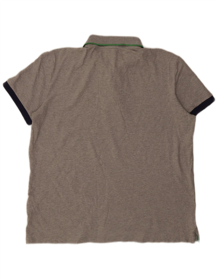 Polo Uomo Benetton 2XL Cotone Grigio