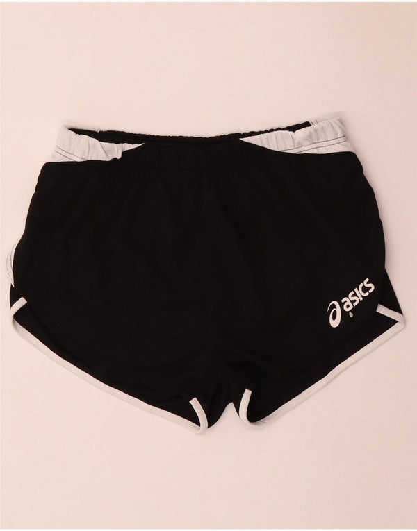 Pantaloncini sportivi Asics da donna con grafica UK 14 cotone color block medio nero