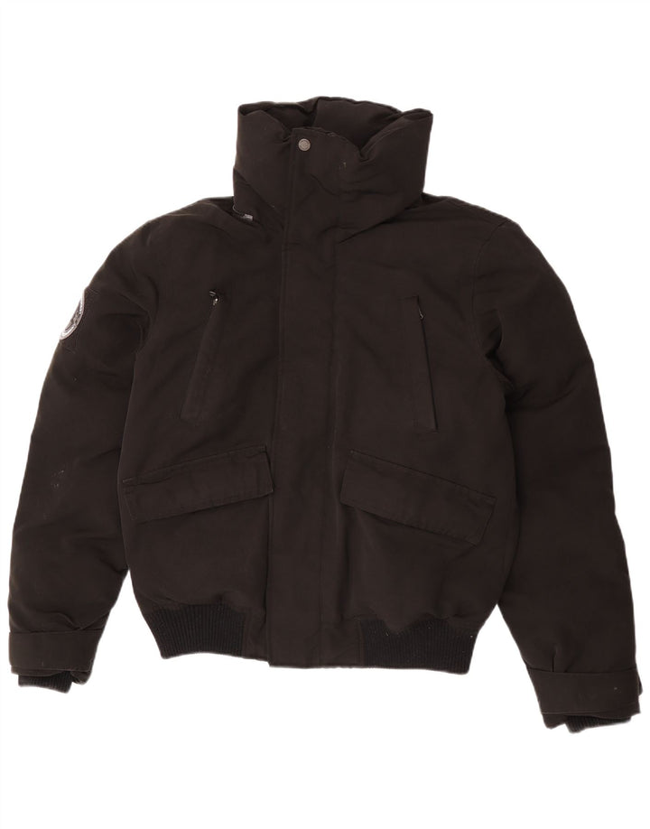 Giacca imbottita da uomo Superdry UK 38 poliestere nero medio