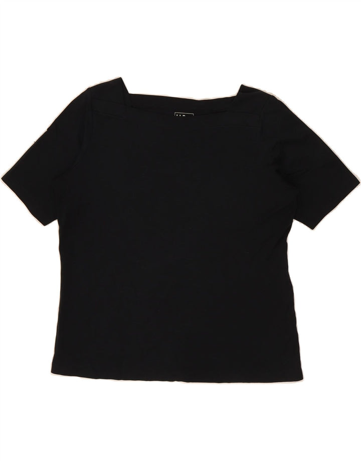 L.L.BEAN Womens Blouse Top UK 16 Large Black Vintage L.L.Bean and Second-Hand L.L.Bean from Messina Hembry 