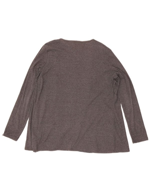 Maglione cardigan lungo da donna Marks & Spencer UK 14 Grigio medio