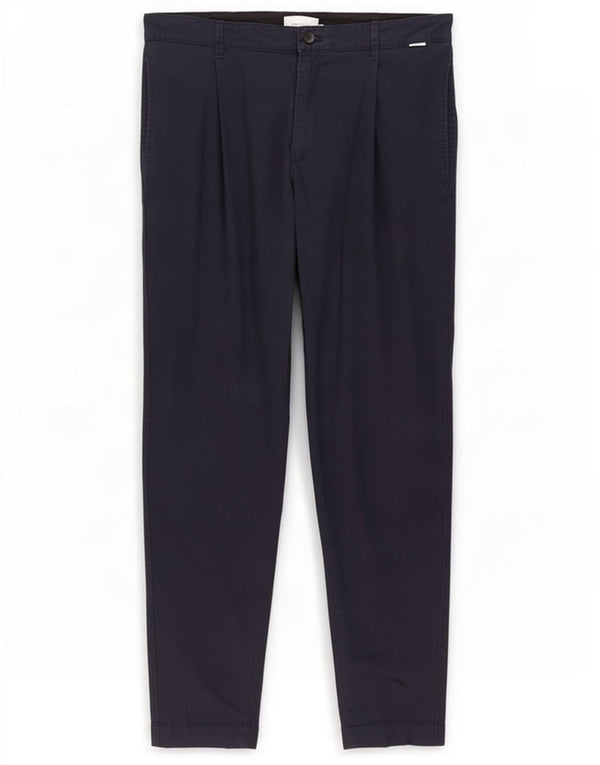 Pantaloni chino slim da uomo Calvin Klein IT 50 Large W34 L29 Blu Navy Cotone