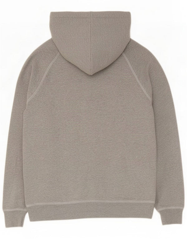 Maglione con cappuccio grafico da donna Jack Wills UK 12 Cotone screziato grigio medio