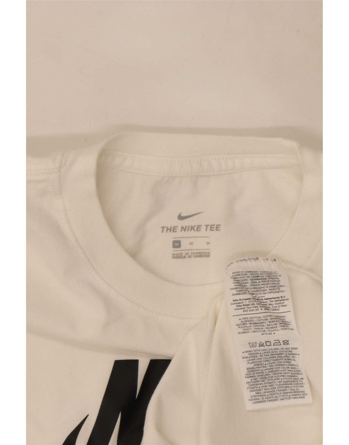 T-shirt grafica da donna Nike Top UK 14 cotone bianco medio