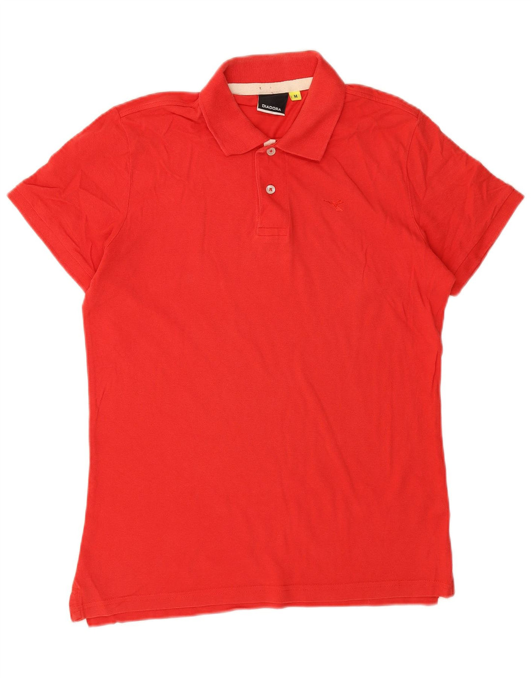 Polo Uomo Diadora Rosso Medio In Cotone