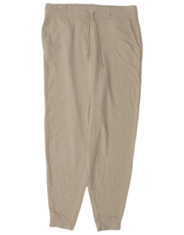 Pantaloni da tuta da donna Marks & Spencer Joggers UK 14 Large Beige Cotton
