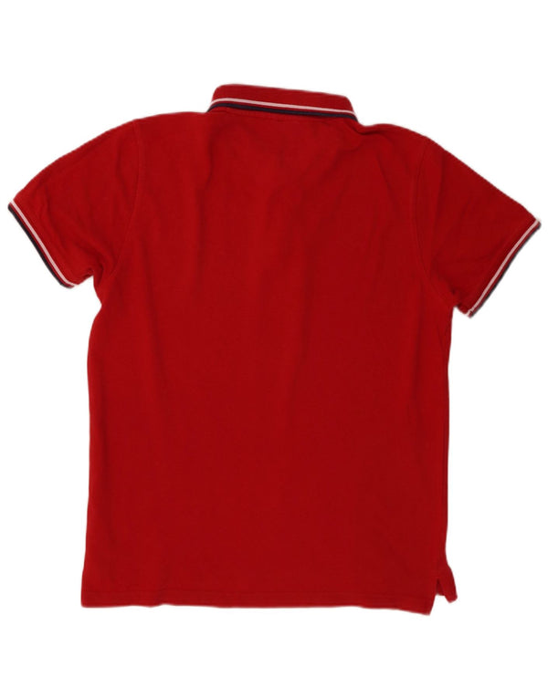 Polo da uomo vestibilità regolare Pierre Cardin piccola in cotone bordeaux