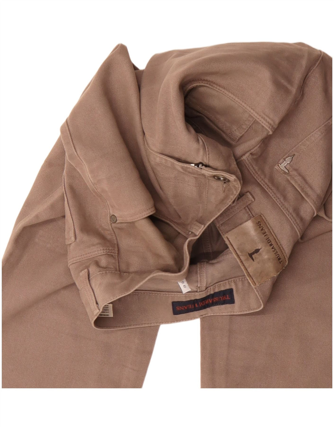 Pantaloni Casual Slim Uomo Trussardi W35 L31 Beige